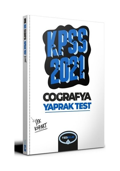 KPSS 2021 Genel Kültür Coğrafya Çek Kopart Yaprak Test