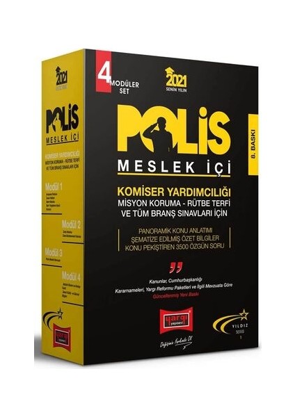 2021 Polis Meslek İçi Sınavlarına Hazırlık Konu Anlatımlı Modüler Set 8. Baskı