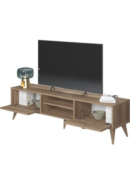 Vega Tv Ünitesi Iki Kapaklı Yüksek Ayaklı Meşe modelleri