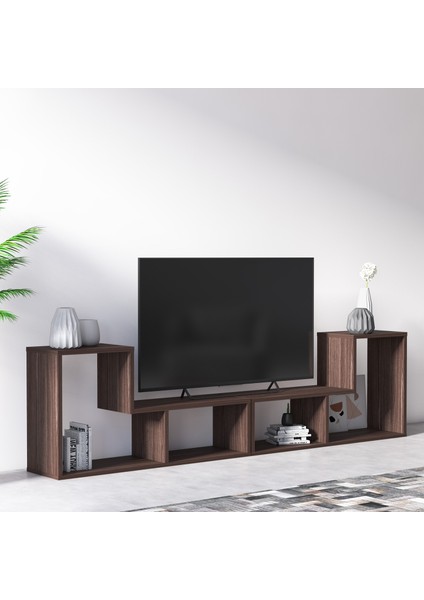 Legon Modüler Tv Ünitesi Kitaplık Orta Sehpa Ceviz fiyatları