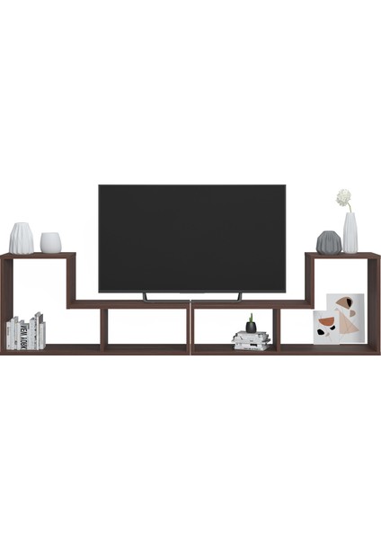 Legon Modüler Tv Ünitesi Kitaplık Orta Sehpa Ceviz modelleri