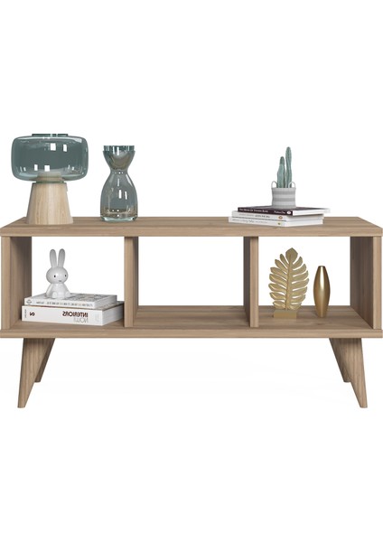 Nona Üç Bölmeli Orta Sehpa Meşe modelleri