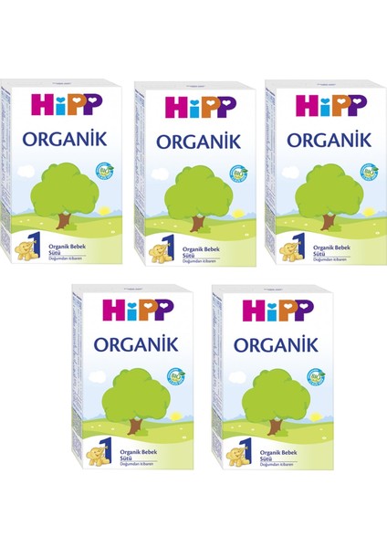 1 Organik Bebek Sütü 300 gr 5 Adet