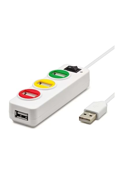 HR140 USB 2.0 Hub 4 Port Ledli USB Çoklayıcı