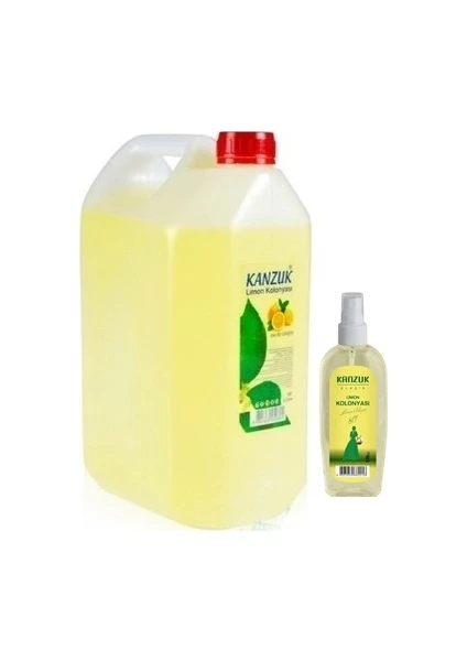 Kolonya 5 Lt 80 Derece + 170 ml Sprey 80 Derece Limon Kolonyası