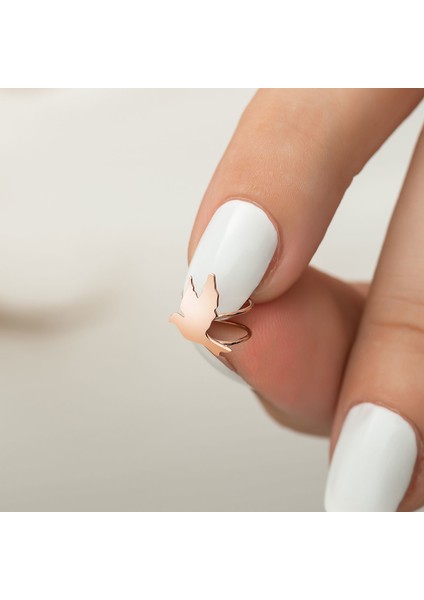 Güvercin Modeli Gümüş Kıkırdak Küpe Rose fiyatları