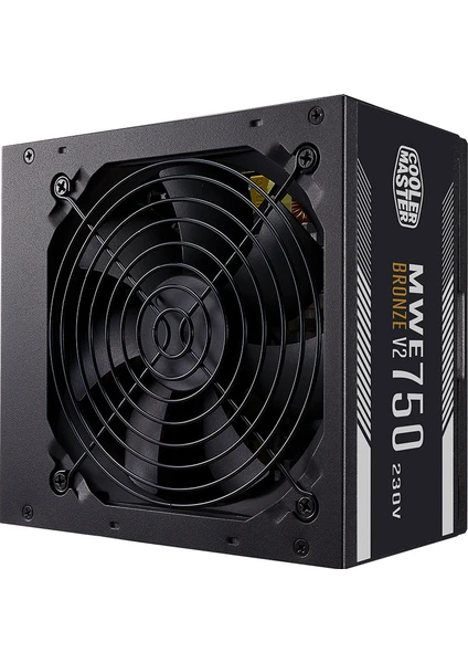 Cooler Master MWE 750W 80+ Bronze 2 x EPS Aktif PFC 120 mm Fanlı PSU (MPE-7501-ACABW-BEU)