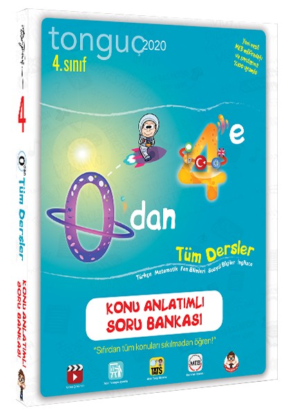 Tonguç Akademi 4. Tüm Dersler Soru Bankası ve Okuduğunu Anlama Becerileri - 2 Kitap