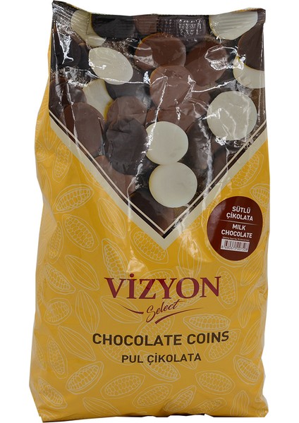 Vizyon Sütlü Pul Çikolata 2.5 Kg