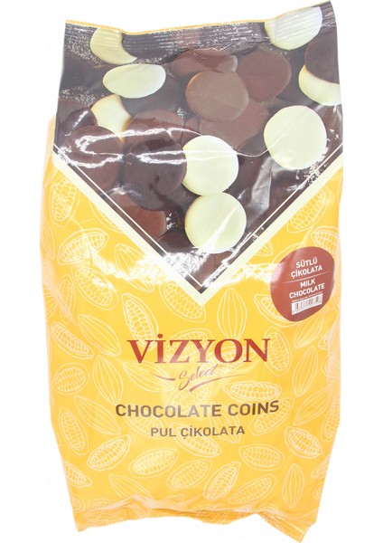 Vizyon Sütlü Pul Çikolata 2.5 Kg