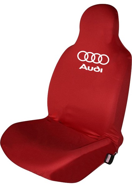 Audi Koltuk Koruyucu Penye Tam Uyum Set Kırmızı