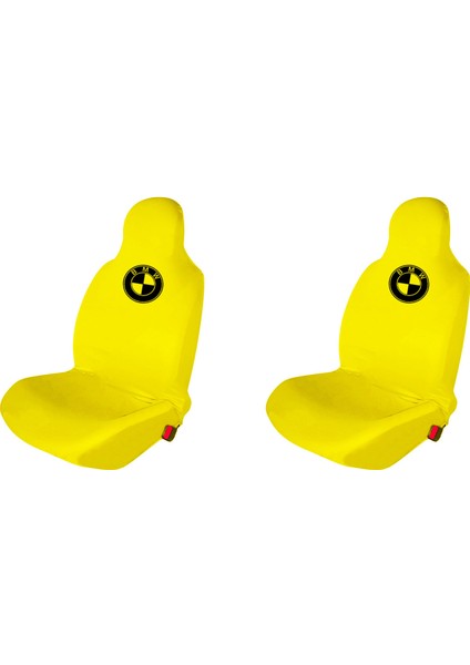 Bmw Koltuk Koruyucu Penye 4 Parça Set Sarı