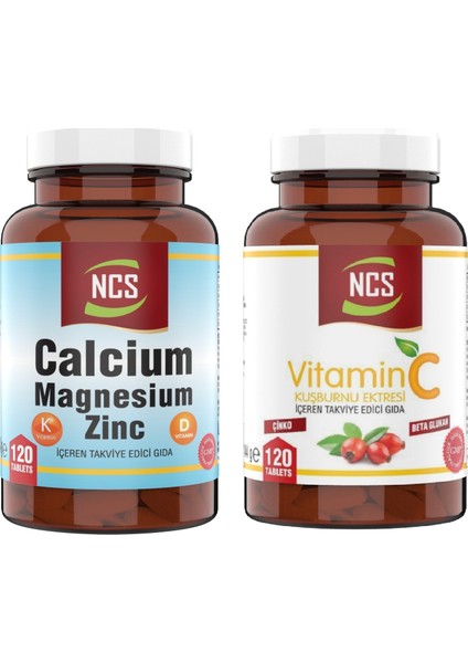 Vitamin C 1000 Mg Beta Glukan 120 Tablet Kalsiyum Magnezyum Çinko 120 Tablet