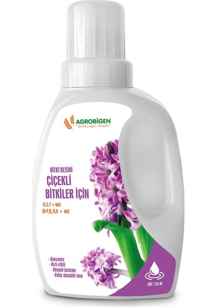 Çiçekli Bitkiler Için Bitki Besini 225 ml Sıvı