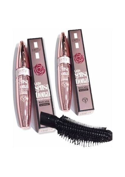 Pretty Beauty Lash Sensational Yelpaze Etkili Intense Black Maskara