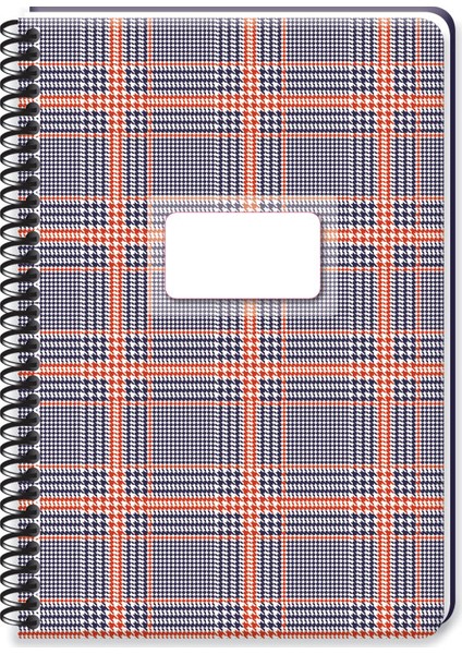 Keskin Color 17X24 Çizgili Sert Kapak Ekose Defter 415941-99