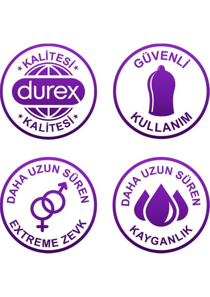 Karşılıklı Zevk Prezervatif 20'li + Durex Extreme Jel 50 ml fırsatları
