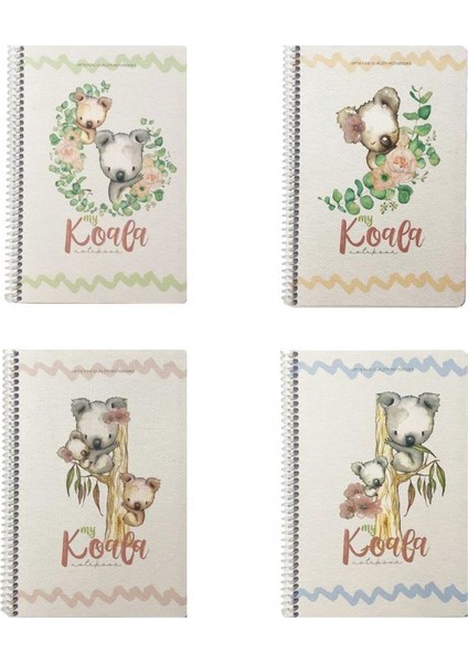 Koala Spiralli Defter 17X24 80 Yp. Kareli 2'li fiyatları