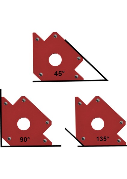 Manyetik Açılı Kaynak Tutucu Mıknatıs Gönye 50 lbs