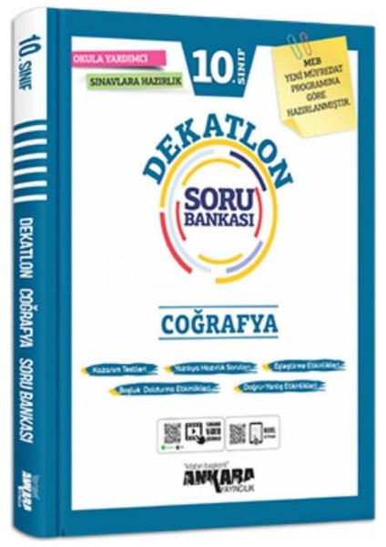 Ankara Yayıncılık 10.Sınıf Dekatlon Coğrafya Soru Bankası