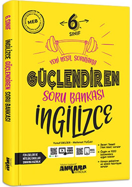 Ankara Yayıncılık 6.Sınıf Güçlendiren Ingilizce Soru Bankası