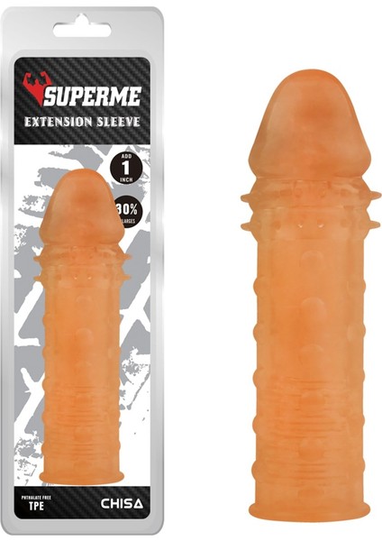 Extra Texture Sleeve Tırtıklı Penis Kılıfı - Ten Rengi