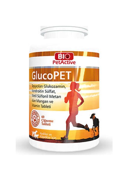 Biopetactive Eklem Bölgeleri İçin Çiğneme Tableti Glucopet (Kedi Ve Köpekler İçin Eklem Güçlendirici