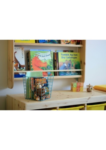 Ahşap Montessori 4 Raflı Kitaplık modelleri