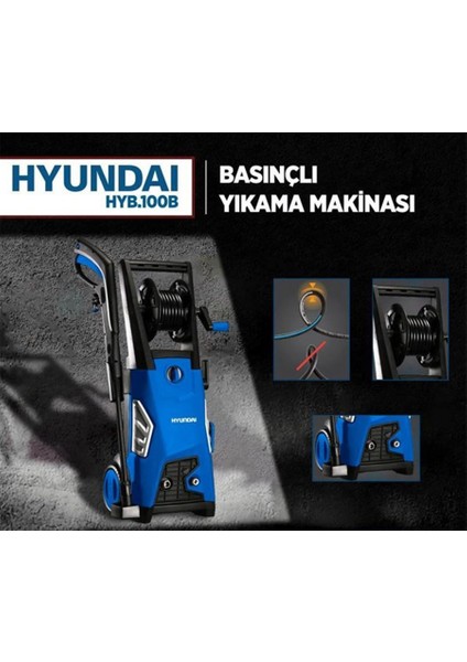 Hyundaı 140 Bar Basınçlı Yıkama Makinası 1800W