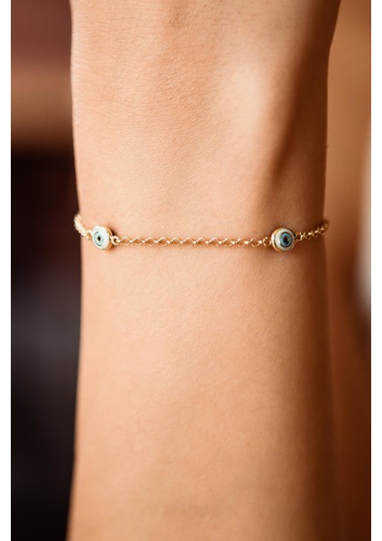 Çift Yönlü Nazar Altın Bileklik fiyatları