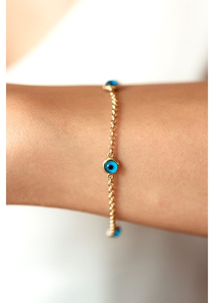 Çift Yönlü Nazar Altın Bileklik modelleri