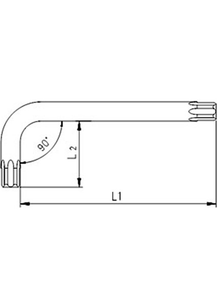 ş T55 Torx Allen Anahtar