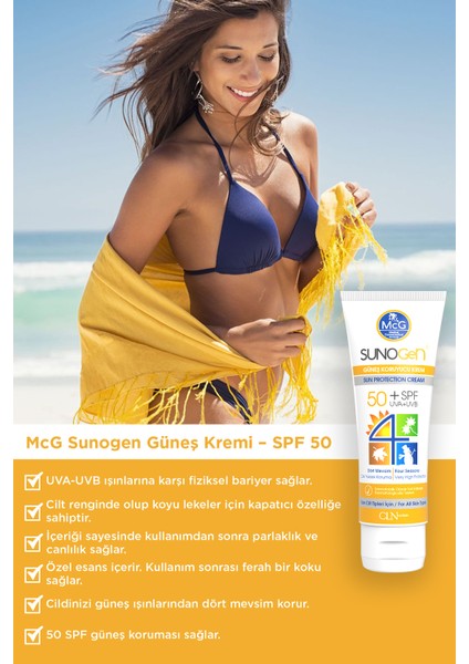 Yeni Sunogen Güneş Kremi Spf 50