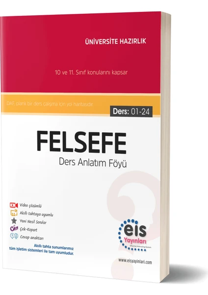 Eis Yayınları Felsefe Ders Anlatım Föyü