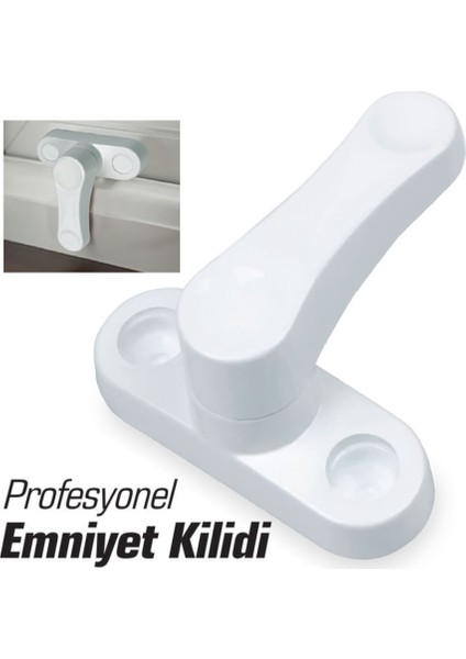 Pvc Kapı Pencere Güvenlik Kilidi Emniyet Çocuk Kilidi 2 Adet