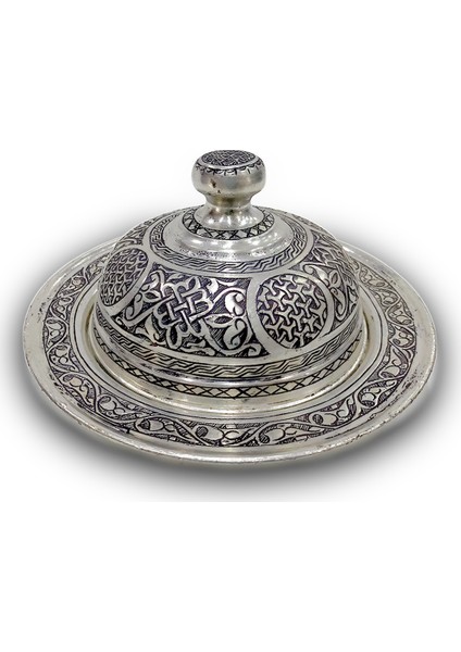 El Yapımı Bakır Servis Tabağı