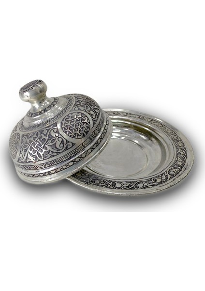 El Yapımı Bakır Servis Tabağı