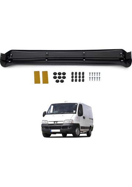 Peugeot Boxer Ön Cam Güneşliği Siperlik Vizör Şapka Terek (Abs) Parlak Siyah 1994-2006