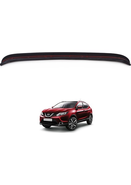 Nissan Qashqai Arka Tampon Eşiği Koruma (ABS) Mat Siyah 2014-2016