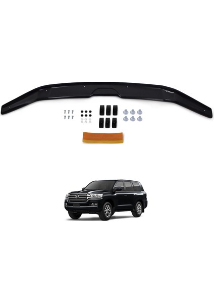 Toyota Land Cruiser Ön Kaput Koruyucu Rüzgarlık Deflektör Akrilik ABS 4mm Parlak Siyah 2015 ve Sonrası fiyatları