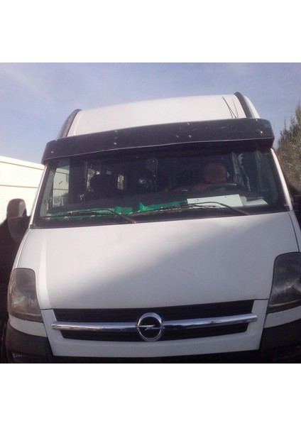 Opel Movano Ön Cam Güneşliği Siperlik Vizör Şapka Terek (Abs) Parlak Siyah 1997-2010 modelleri