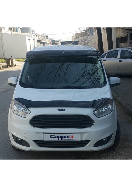 Ford Courier Ön Cam Güneşliği Siperlik Vizör Şapka Terek (Abs) Parlak Siyah 2014 ve Sonrası