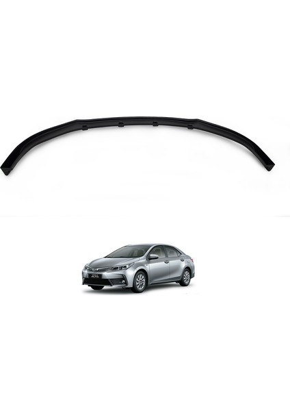 Toyota Corolla Ön Tampon Lip Eki Karlık Akrilik (ABS) Parlak Siyah 2013-2018