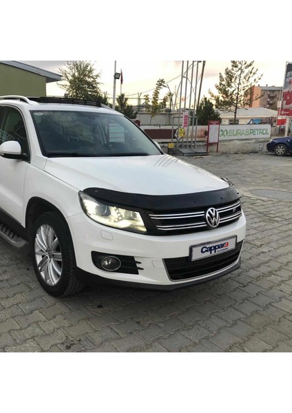 Volkswagen Tiguan Ön Kaput Koruyucu Rüzgarlık Deflektör Akrilik ABS 4mm Parlak Siyah 2012-2015 indirimleri
