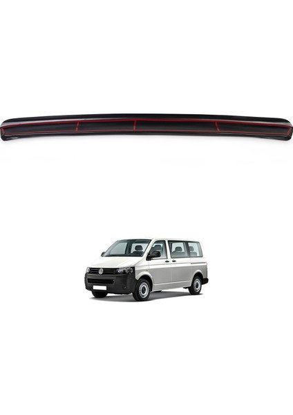 Volkswagen T5 Transporter Arka Tampon Eşiği Koruma (ABS) Mat Siyah 2003-2009