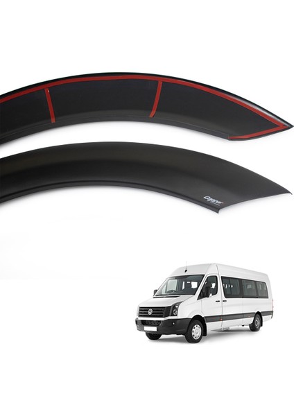 Volkswagen Crafter Çamurluk Dodik Seti UV Katkılı (ABS) Mat Siyah 4 Parça 2012-2017