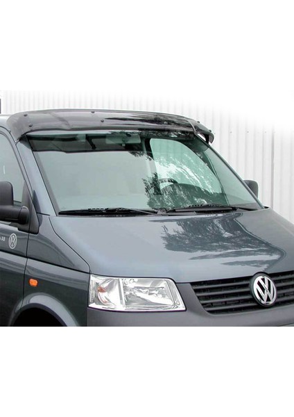 Volkswagen T5 Transporter Ön Cam Güneşliği Siperlik Vizör Şapka Terek (Abs) Parlak Siyah 2003-2009
