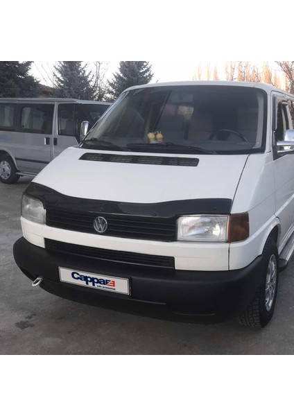 Volkswagen T4 Ön Kaput Koruyucu Rüzgarlık Deflektör Akrilik ABS 4mm Parlak Siyah 1995-2003 fırsatları