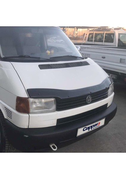 Volkswagen T4 Ön Kaput Koruyucu Rüzgarlık Deflektör Akrilik ABS 4mm Parlak Siyah 1995-2003 indirimleri