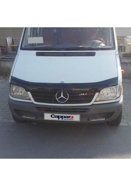 Mercedes Sprinter W901 Ön Kaput Koruyucu Rüzgarlık Deflektör Akrilik ABS 4mm Parlak Siyah 2000-2006 fiyatları